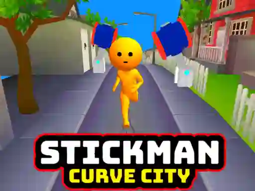 Igra Stickman Curve City spletu