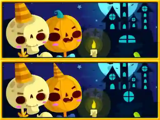 Igra Find Differences Halloween spletu