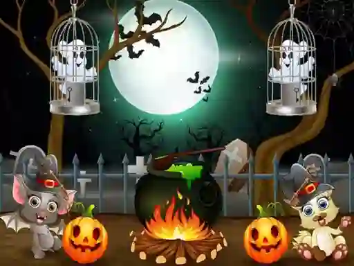 Igra Halloween Twin Ghosts Rescue spletu