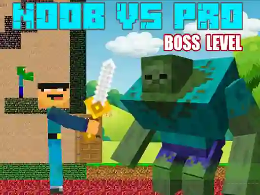 Igra Noob vs Pro Boss Levels spletu