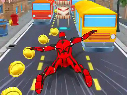 Igra Subway Run Superhero Robot spletu