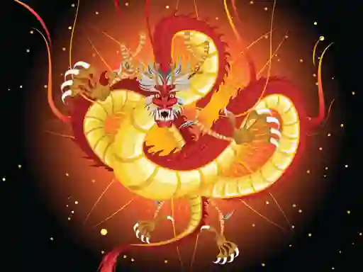 Igra Chinese Dragons Coloring spletu