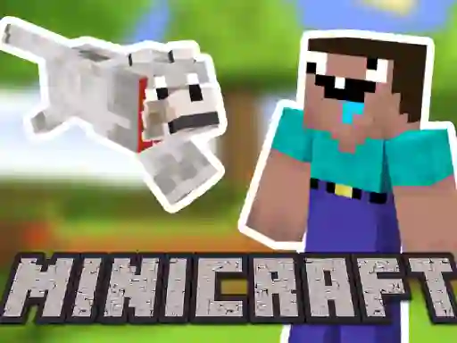 Igra Minicraft: Steve And Wolf Adventure spletu