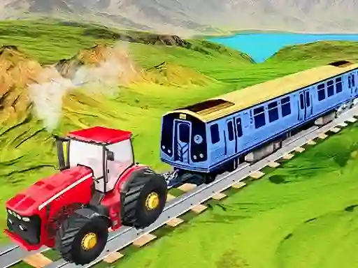 Igra Chain Tractor Train Towing Game 3D spletu