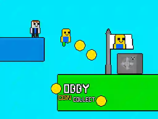 Igra Obby vs Bacon Rainbow Parkour spletu