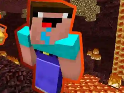 Igra Noob Parkour: Nether spletu