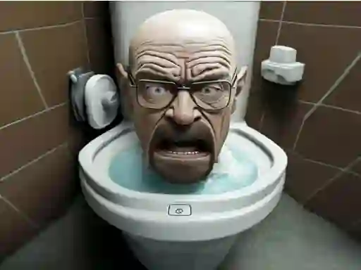 Igra Funny Skibidi Toilet Face spletu