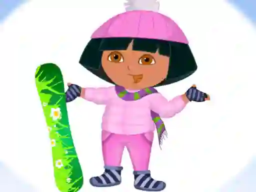 Igra Dora Ski Winter Dressup spletu
