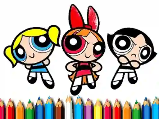 Igra PowerPuff Girls Coloring Book spletu