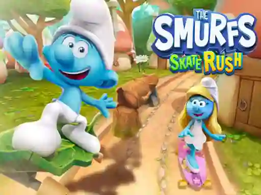 Igra The Smufrs Skate Rush spletu