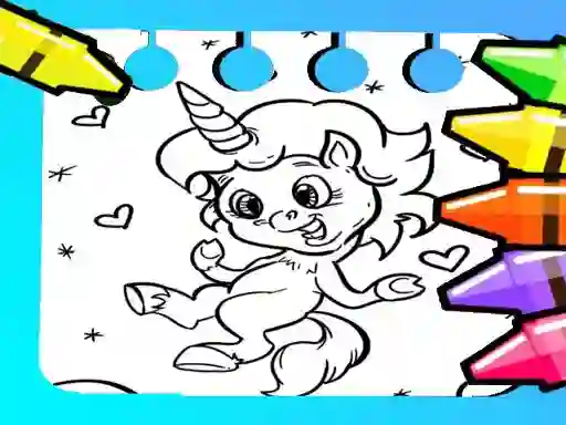 Igra Magical Unicorn Coloring Pages spletu