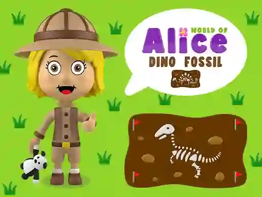 Igra World of Alice Dino Fossil spletu
