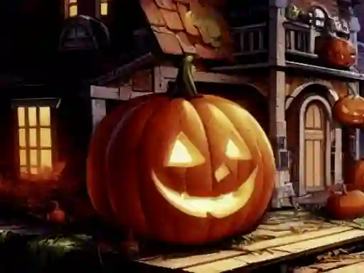 Igra Halloweem Pumpkin Adventure spletu