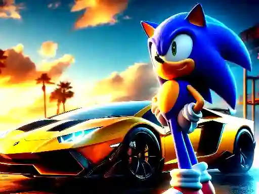 Igra Sonic Run for Lamborghini spletu