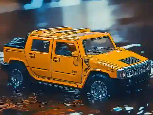 Igra Hummer Jeep Puzzle spletu