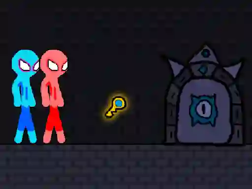 Igra Red and Blue Stickman Rope spletu