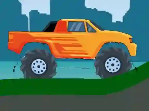 Igra Monster Truck Hill Driving 2D spletu