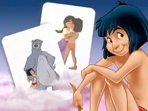 Igra Mowgli Memory card Match spletu