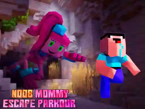 Igra Noob Mommy Escape Parkour spletu