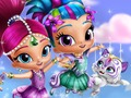 Igra Shimmer in Shine oblačenja up  spletu