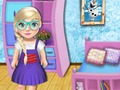 Igra Baby Elsa School Okrasite  spletu