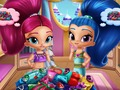 Igra Čiščenje Shimmer And Shine garderobe  spletu