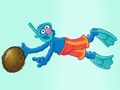Igra 123 Sesame Street: podvodni umivalnik ali plavut  spletu