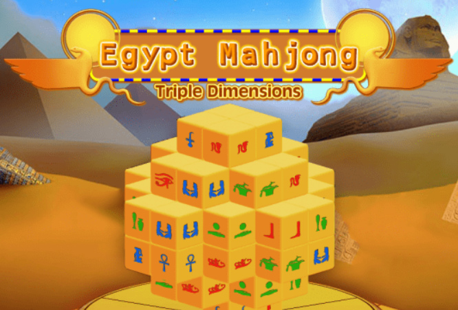 Igra Mahjong Egypt Trojne velikosti  spletu