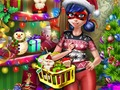 Igra Dotted Girl božično nakupovanje  spletu