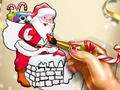 Igra Božično barvanje Božička  spletu