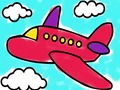 Igra Airplane Barvanje knjige  spletu