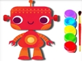 Igra Nazaj v šolo: Robot knjiga za barvanje  spletu