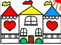 Igra Nazaj v šolo pobarvanka DOLLHOUSE  spletu