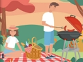 Igra Skrite predmete na pikniku z žara  spletu