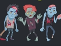 Igra Barvanje zombijev in okostja  spletu