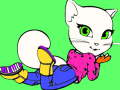 Igra Pobarvanka Talking Angela  spletu