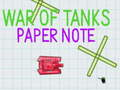 Igra Papirna opomba War of Tanks  spletu