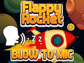 Igra Flappy raketa s pihanjem  spletu