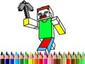 Igra Nazaj v šolo: Barvanje Minecraft  spletu