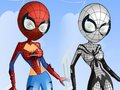 Igra Spider Girl se obleče spletu