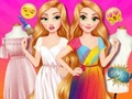 Igra Barvanje oblek princes  spletu