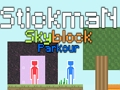 Igra Stickman Skyblock Parkour spletu