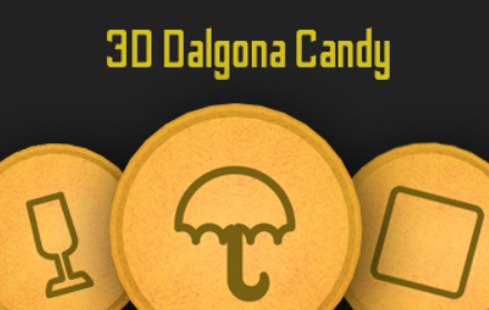 Igra 3D sladkarije Dalgona  spletu