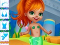 Igra Obleci papirnato lutko Mermaid  spletu