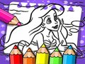 Igra Pobarvanka morska deklica Ariel  spletu