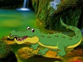 Igra Krokodilni slapovi gozd pobeg spletu