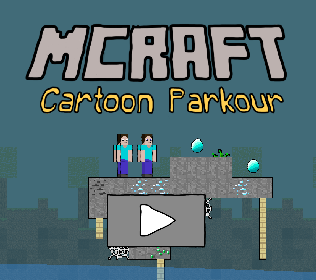Igra Mcraft Cartoon Parkour spletu