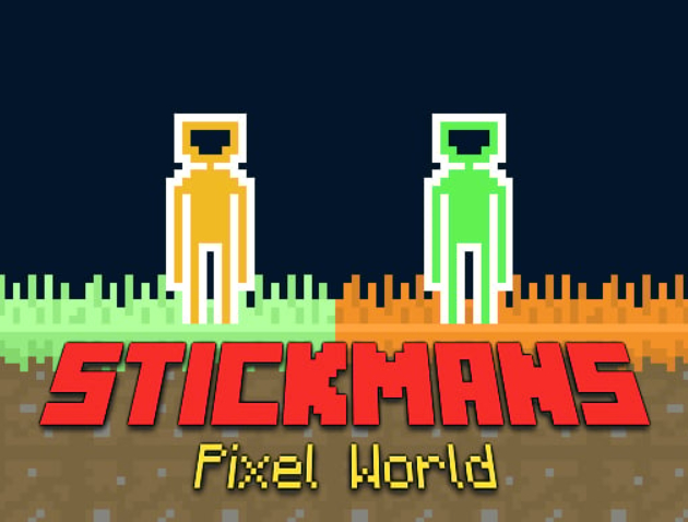 Igra Stickmans Pixel World spletu
