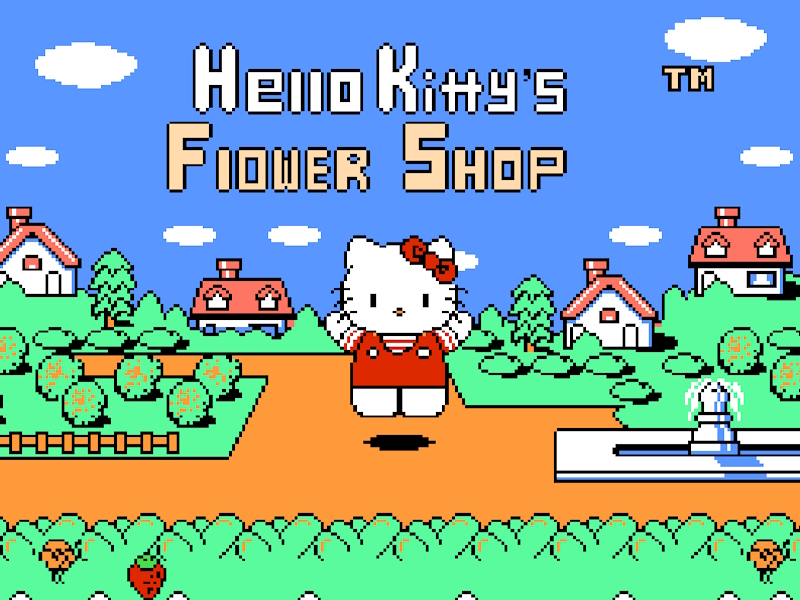 Igra Hallo Kitty Flower Garden spletu