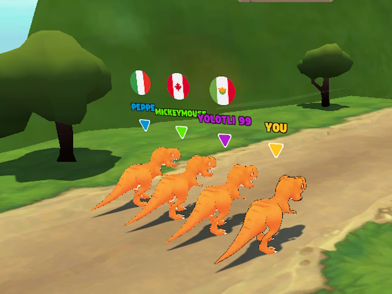 Igra Dinozaver: Tek s preobrazbo spletu
